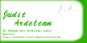 judit ardelean business card